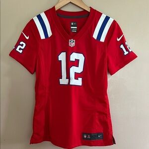 Nike Red Fitted Jersey Top